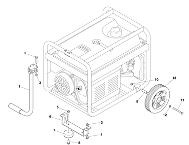 Part Location Diagram of 705399 Briggs and Stratton Support-leg